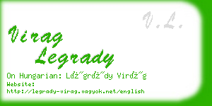 virag legrady business card